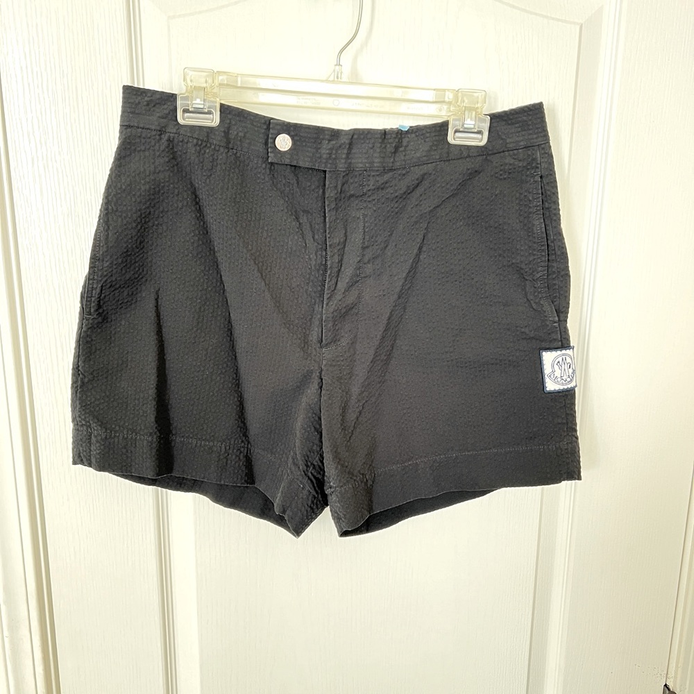 $1095 Authentic MONCLER Made in ITALY Men’s Navy Blue Button Shorts Sz.3 (33X17)